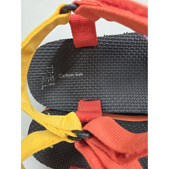 Time and Tru Platform Nature Multi Color Pastel Sandals Rainbow Women's  Size 9 - Picture 8 of 12